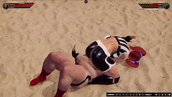 Polly vs grizzlybear nf3d mixed mma battle femdom combat