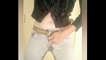 Warm and wet in my new jeans