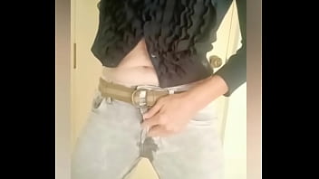 Warm and wet in my new jeans Warm and wet in my new jeans