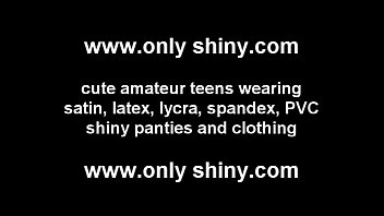 Cute girls in tight spandex and pvc