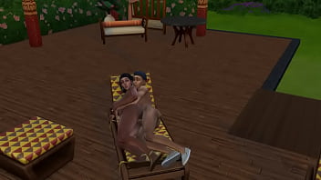 Мулатка с громадным пердаком соскучилась по ласке и отымела племянника