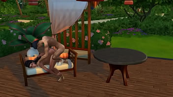 Мулатка с громадным пердаком соскучилась по ласке и отымела племянника