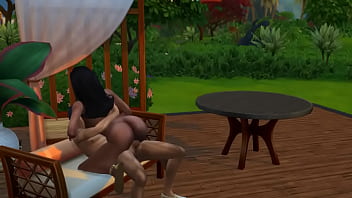 Мулатка с громадным пердаком соскучилась по ласке и отымела племянника