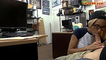 Tight blonde with glasses railed hard