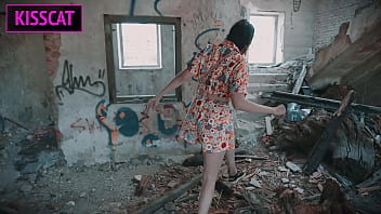 Stranger ghost called to public fuck kisscat in an abandoned house