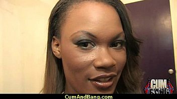 Real ebony babe getting hard core group making out 9