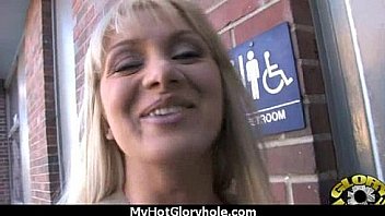 Teen ebony awesome gloryhole blowjob 6