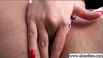 Alone horny girl insert all things in holes video 24