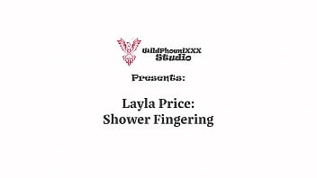 Watching pornstar layla price masturbating in the shower