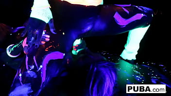 Hot babes lick each other