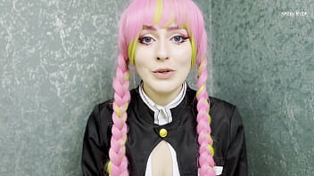 Let kanroji mitsuri fuck your cock with her big breast and make you cum