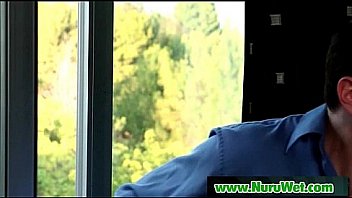 Nuru slippery massage and sensual sex 13