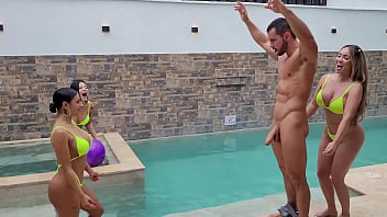 Foursome in the pool