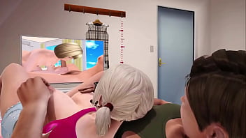 Max's life cap 21 mi hermanastra y yo vemos porno juntos mientras toco sus enormes tetas