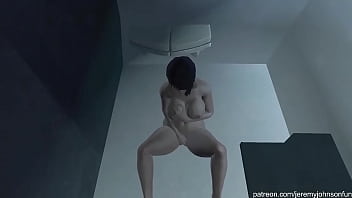 Vera masturbates while taking bath