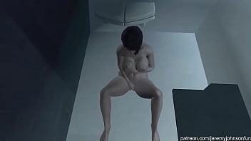 Vera masturbates while taking bath