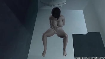 Vera masturbates while taking bath