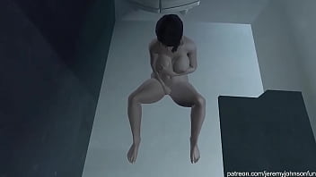 Vera masturbates while taking bath