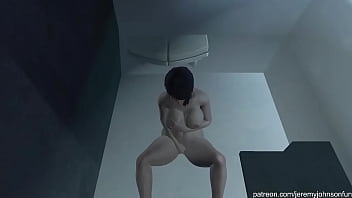 Vera masturbates while taking bath