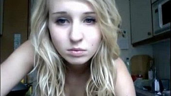 Blonde beauty dancing on