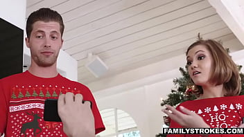 Cute blonde tiny stepsister riley mae stepbrother xmas Cute blonde tiny stepsister riley mae stepbrother xmas