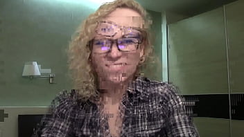 Attika curly haired blonde & tongue piercing webcam chat sfw