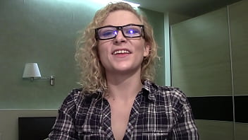 Attika curly haired blonde & tongue piercing webcam chat sfw