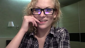 Attika curly haired blonde & tongue piercing webcam chat sfw