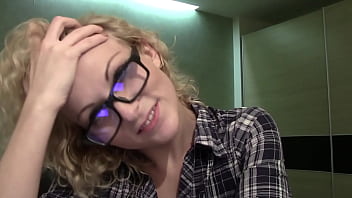 Attika curly haired blonde & tongue piercing webcam chat sfw