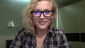 Attika curly haired blonde & tongue piercing webcam chat sfw