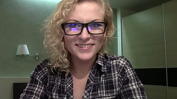 Attika curly haired blonde & tongue piercing webcam chat sfw