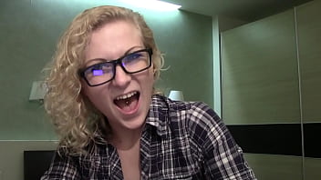 Attika curly haired blonde & tongue piercing webcam chat sfw