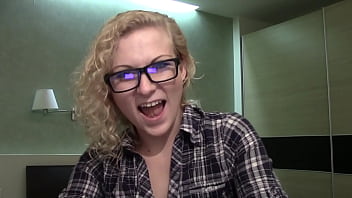 Attika curly haired blonde & tongue piercing webcam chat sfw