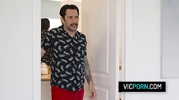 Lonely stud fucks two babes in a threesome