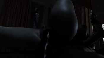 Scary bitch gets ass used