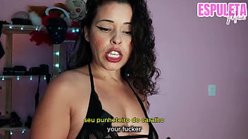 Guided handjob woman dominating her miserable handjob