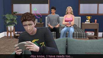 Teen horny couple has risky sex