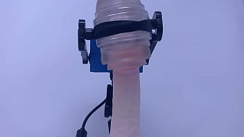 Robot sex machine called rubjoy showing of some moves