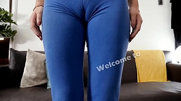 Amazing round jiggly ass and sexy cameltoe on busty latina