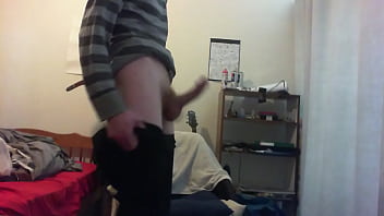 Large penis popping out