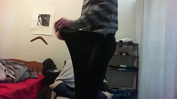 Large penis popping out