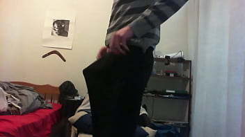 Large penis popping out