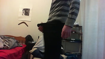 Large penis popping out Large penis popping out
