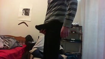 Large penis popping out