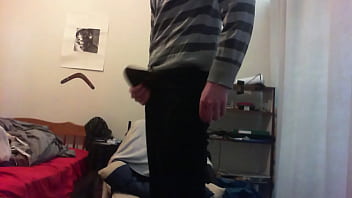 Large penis popping out