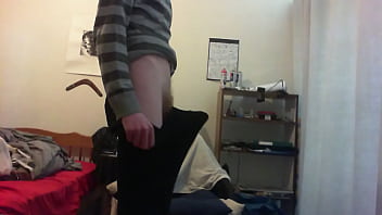 Large penis popping out