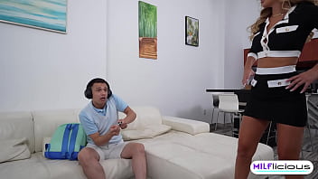 Busted for skipping school w blonde babe kate dalia intro