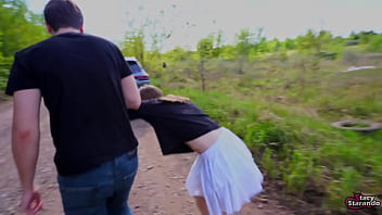 Bratty stepsister gets caught sneaking out – rough fun in the woods Bratty stepsister gets caught sneaking out – rough fun in the woods