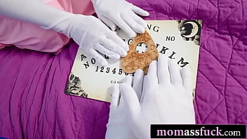 Trick and her stepson's ouija joke ends in deep anal