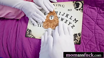 Trick and her stepson's ouija joke ends in deep anal